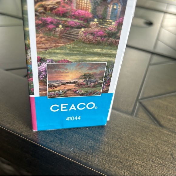 Thomas Kinkade 1000 piece jigsaw puzzle boxed Seaside cottage artsy meditation - Picture 11 of 11